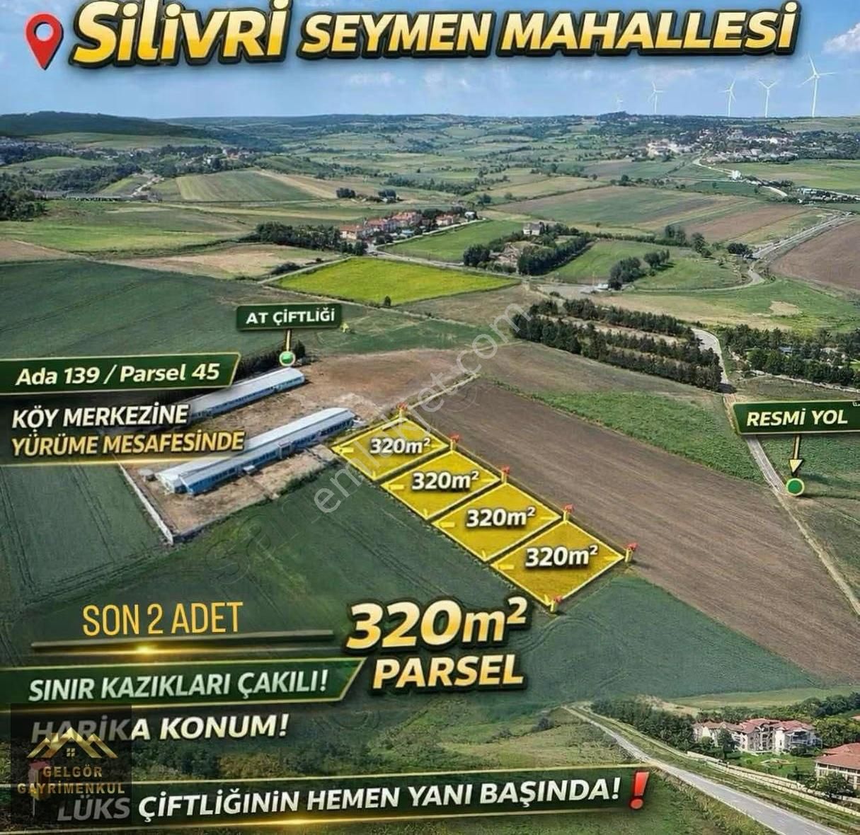 Silivri Seymen 400m2 At Çiftlik Yanında Son Parsel Satılık Tarla - Görsel 2