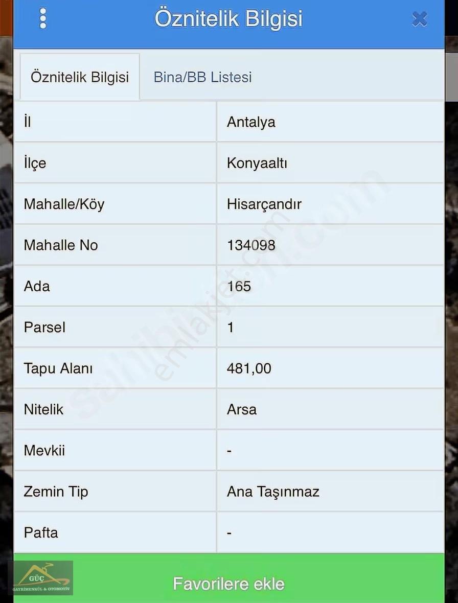 Konyaaltı Gedeller Mah Muhteşem Deniz Manzaralı 481 Mt Arsa - Görsel 3