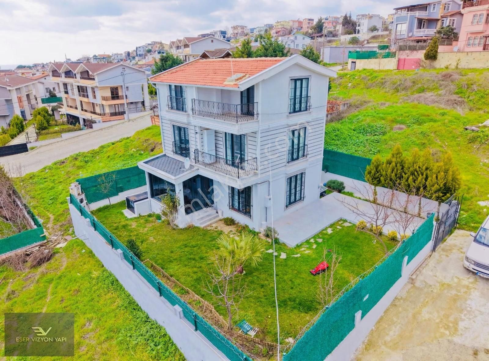 #eser Vizyon# Deniz Manzaralı Müstakil Eşyalı Bahçeli Lüks Villa - Görsel 24
