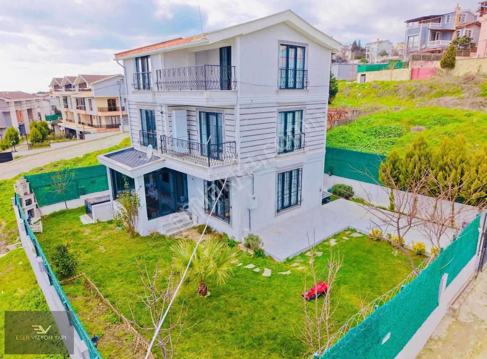 #eser Vizyon# Deniz Manzaralı Müstakil Eşyalı Bahçeli Lüks Villa - Görsel 18