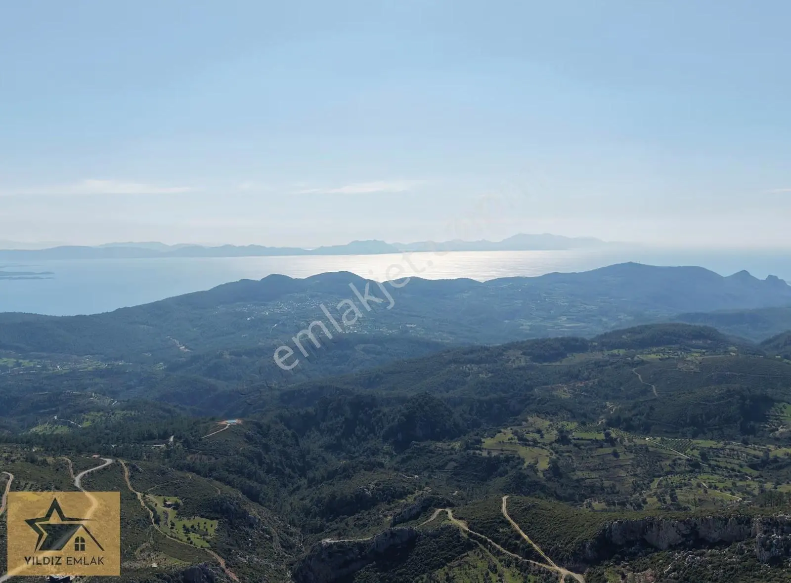 Muğla Zeytinköy'de Satılık Onaylı Projeli, Deniz Manzaralı Arsa