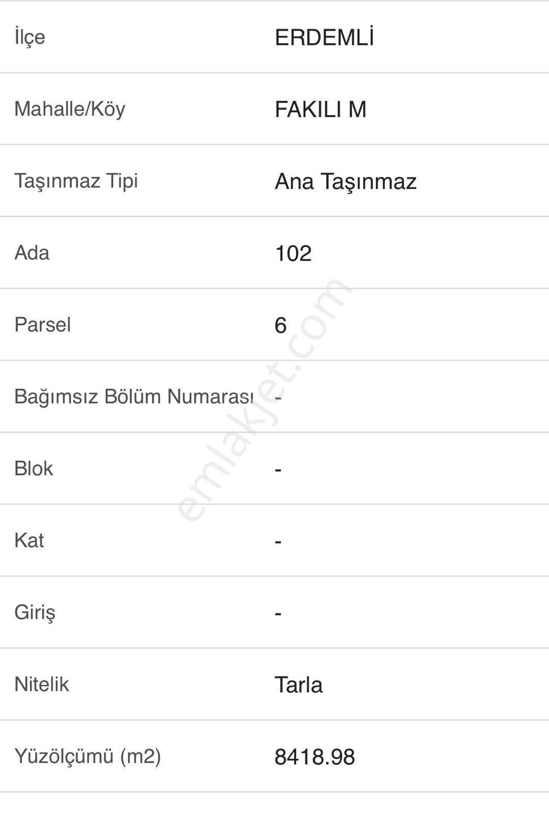 Erdemli Fakılı'da 8419 M2 Satılık Arazi - Görsel 13
