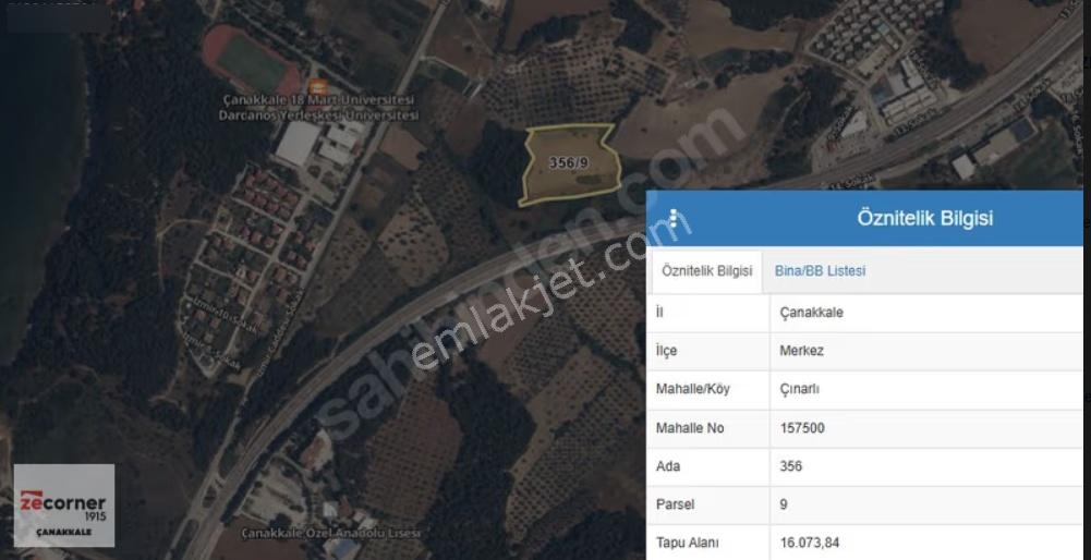 Çanakkale Merkez Çınarlı Boğaz Gören Satılık Kooperatif Hissesi - Görsel 9