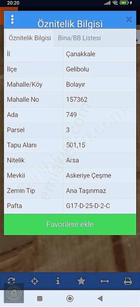 Gelibolu Bolayırda İmar Planında Olan Müstakil Arsa. - Görsel 3