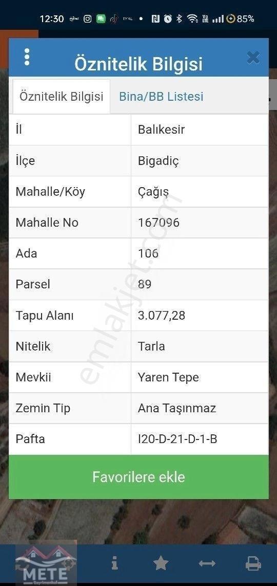 Çağış Satılık Tarla - Görsel 2