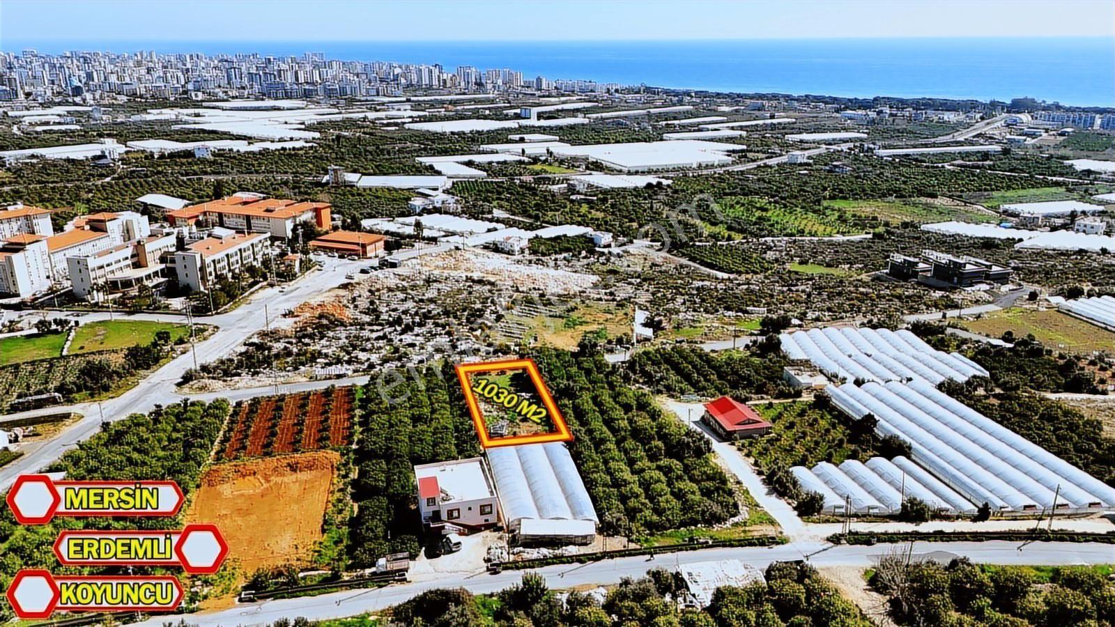 Erdemli Koyuncu Deniz Manzaralı 8 Kata İmarlı 1013 M2 Arsa - Görsel 4
