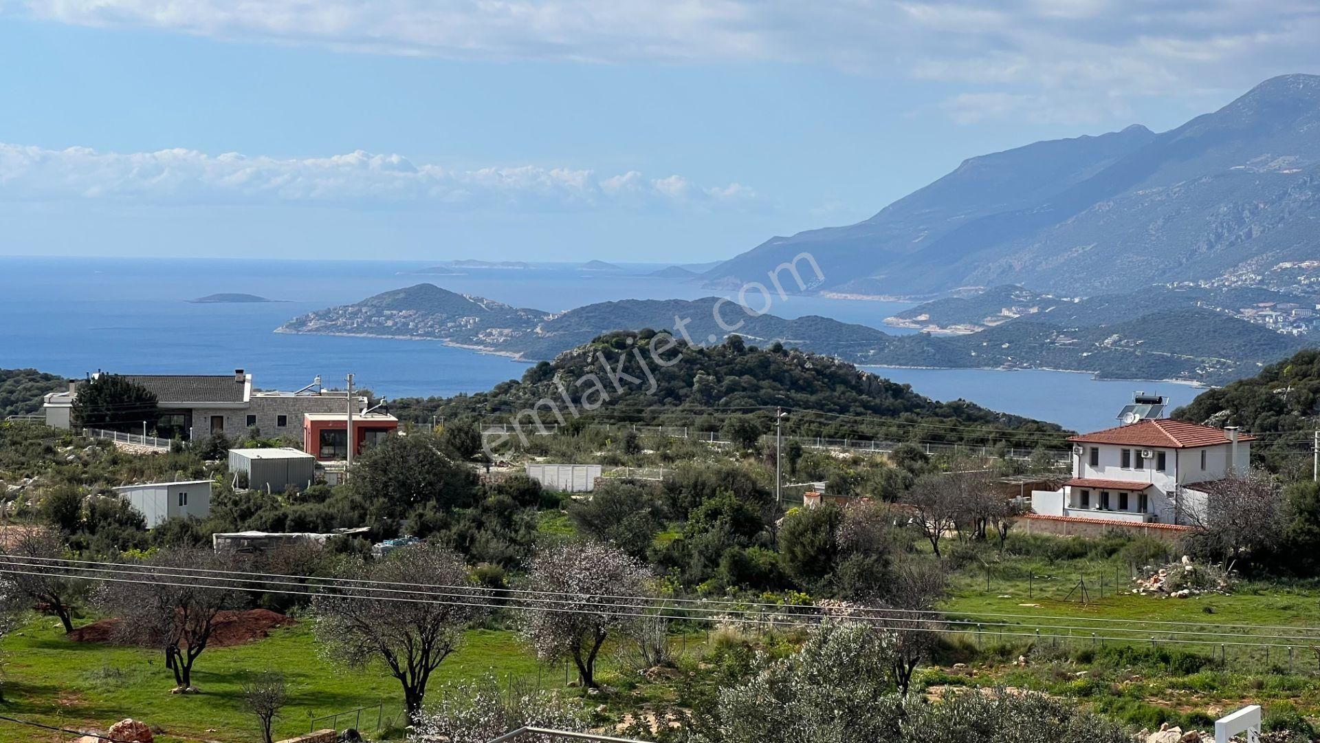 Kaş Bayındır Açık Deniz Ve Meis Adası Manzaralı İskanlı Villa - Görsel 6