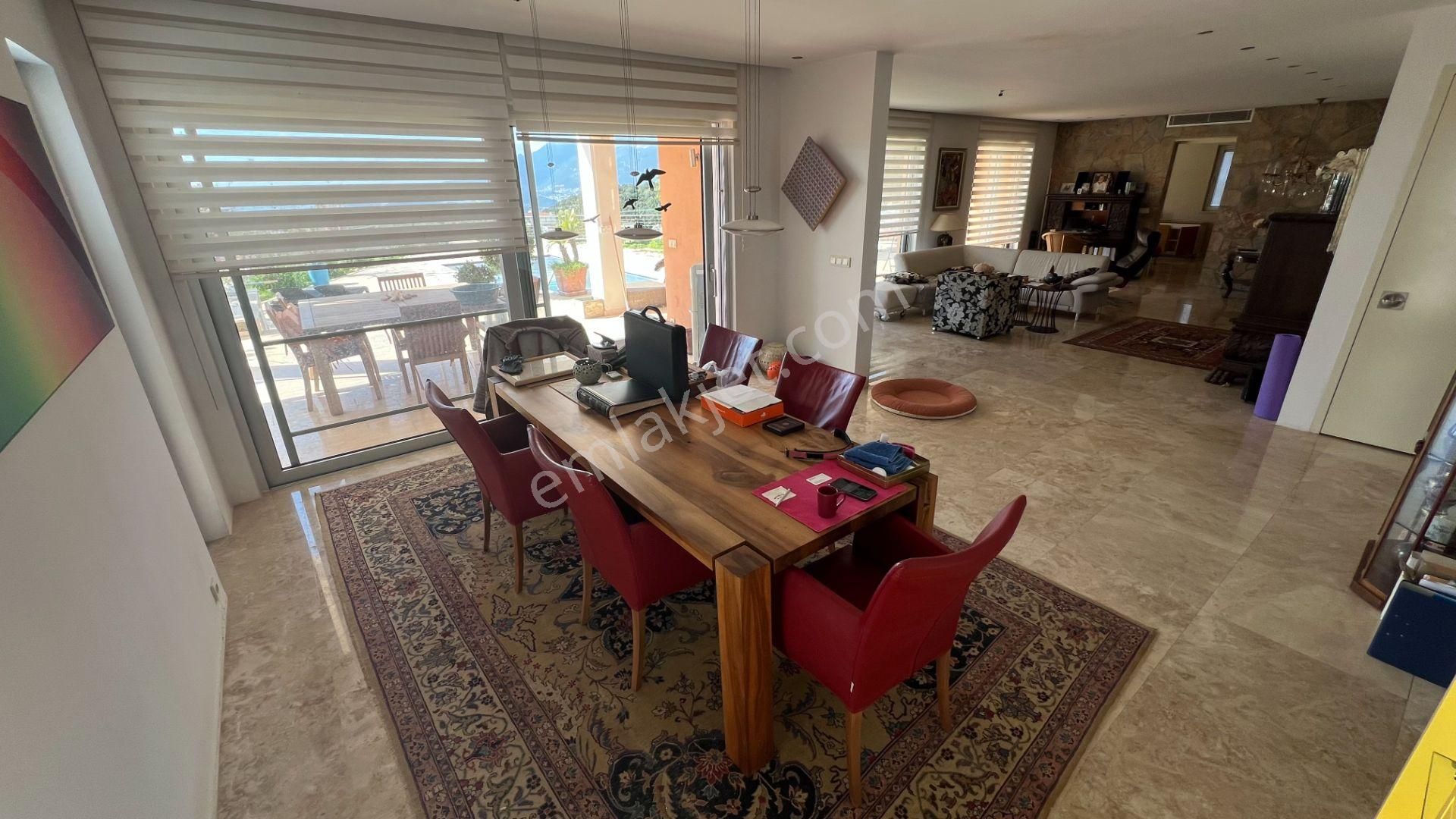 Kaş Bayındır Açık Deniz Ve Meis Adası Manzaralı İskanlı Villa - Görsel 25