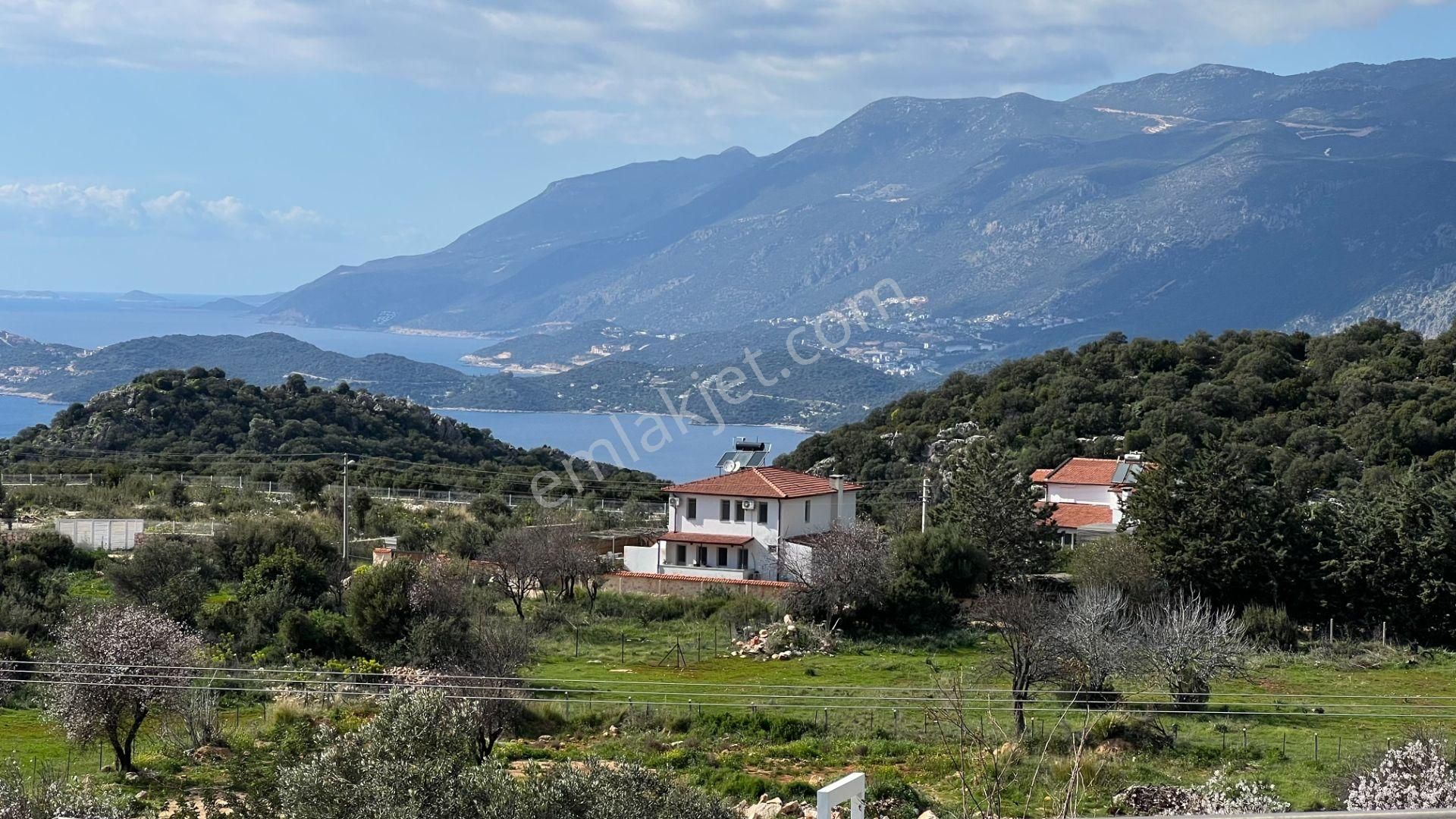 Kaş Bayındır Açık Deniz Ve Meis Adası Manzaralı İskanlı Villa - Görsel 8