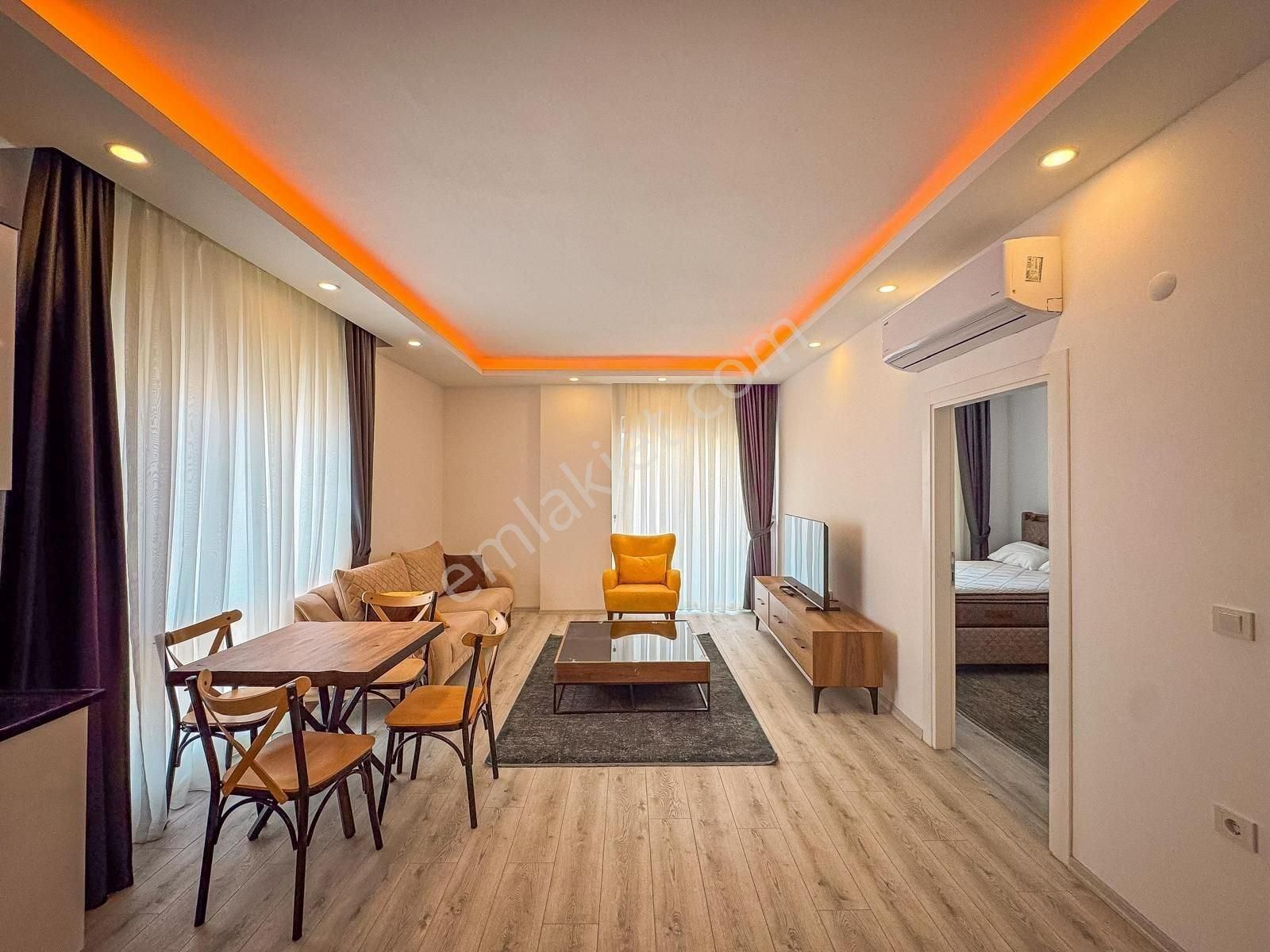 Alanya Obada Sıfır Binada Eşyalı 1+1 Satılık Daire - Görsel 2