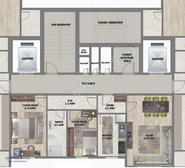 Kozyatağı Bayar Caddesi 'nde Proje 'den Satılık 2+1 Daire - Görsel 2