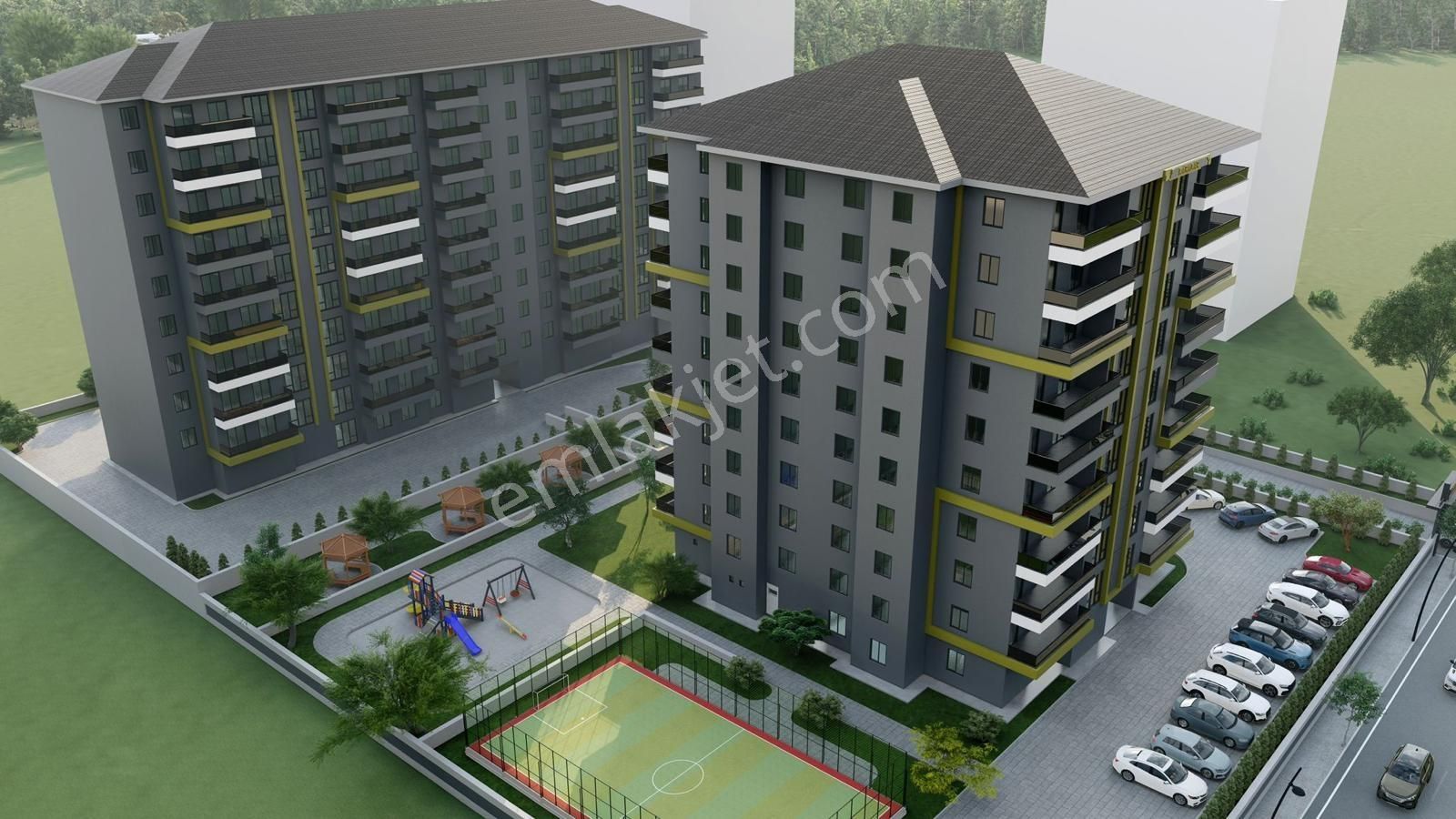 Saraycık' Da Site İçinde Açık Kapalı Otoparklı Satılık 3+1 Daire