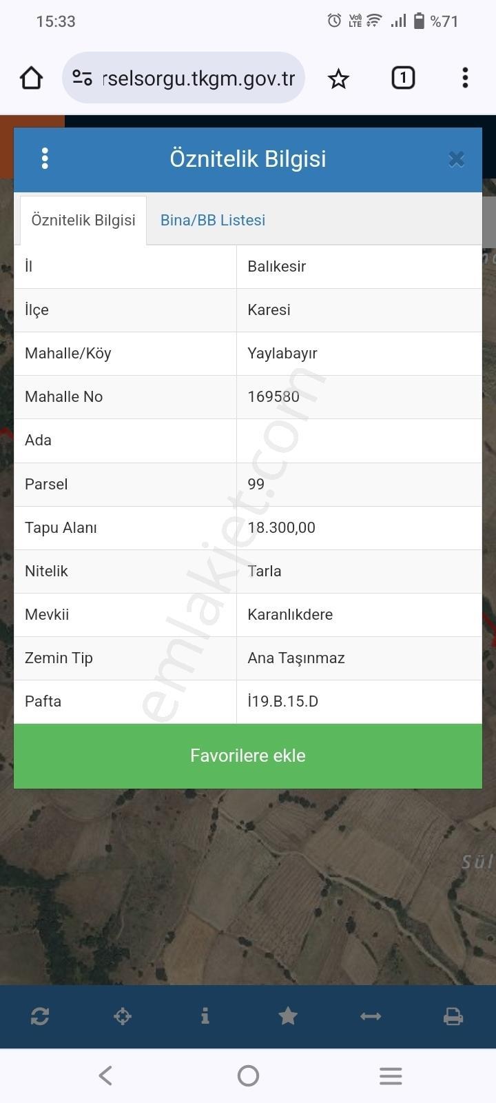 Mir'den Balıkesir Karesi Yaylabayır'da 18.300 M2.satılık Tarla - Görsel 11