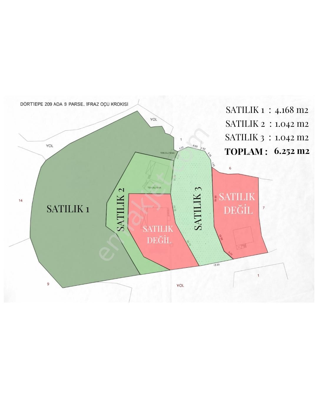 Milas Dörttepe Köyiçi İmarlı Arazi | 3 Parsel Toplam 6.252 M2 - Görsel 8