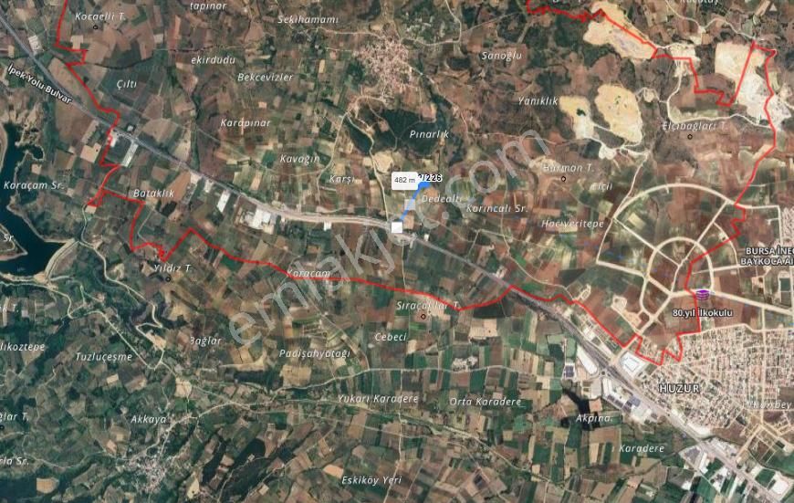 İnegöl Şehitler'de Satılık Tarla Bursa Yolu Yakını - Görsel 5