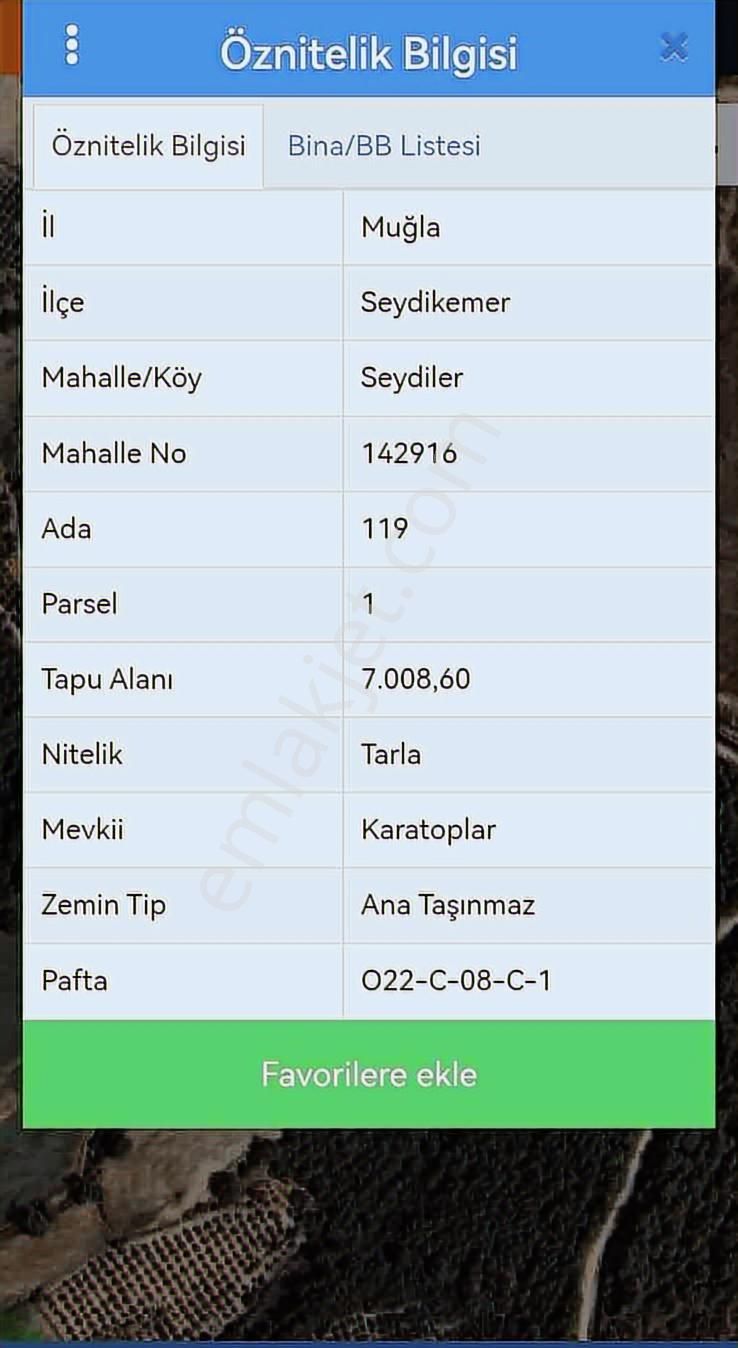 Muğla Seydikemer Seydiler Satılık Müstakil Tapulu Arsa - Görsel 5