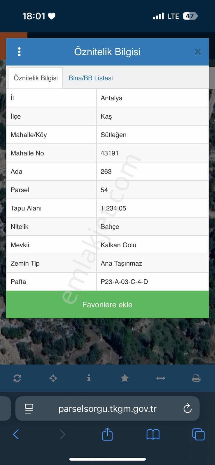 Kaş Sütleğende Yapı Kayıt Belgeli 2000 M2 Arsa - Görsel 3