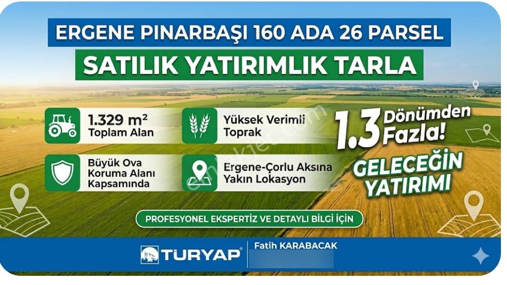 Turyap'tan Ergene Pınarbaş'ında Verimli Toprak Kaçırılmayacak Fırsat - Görsel 2