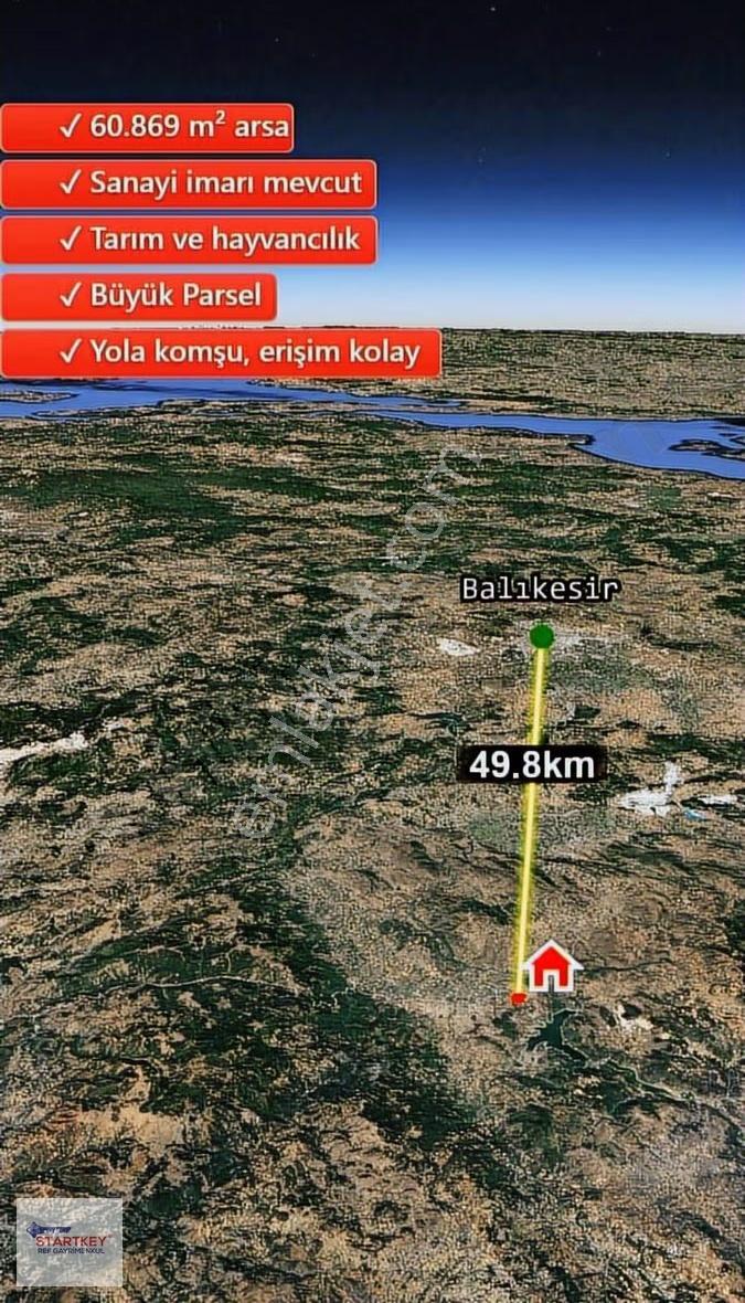 Balıkesir Sıngırgı Sanayi İmarlı Büyük Parsel Satılık Arsa - Görsel 10