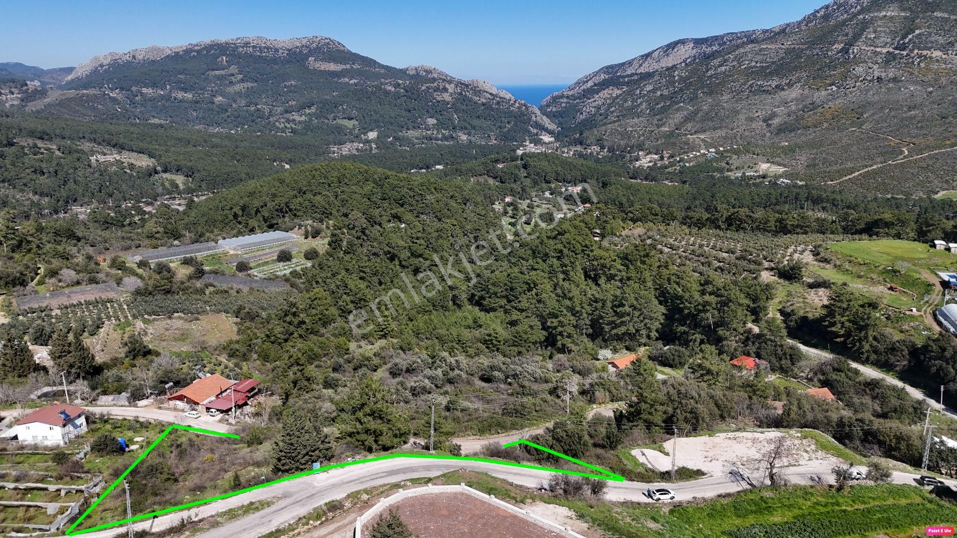 Olympos Yazır'da Deniz Manzaralı Asfalta Cephe Arazi - Görsel 19