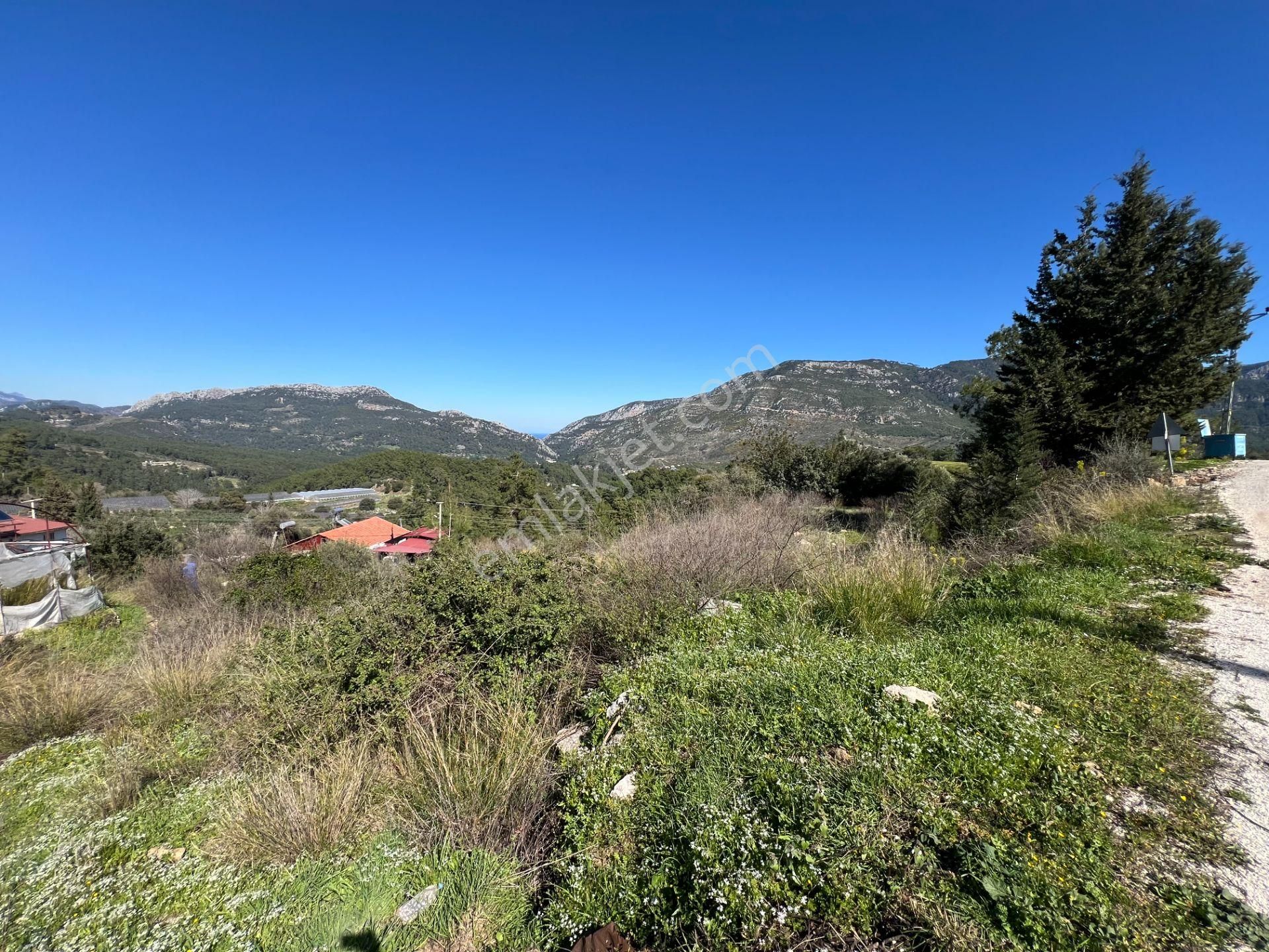 Olympos Yazır'da Deniz Manzaralı Asfalta Cephe Arazi - Görsel 26