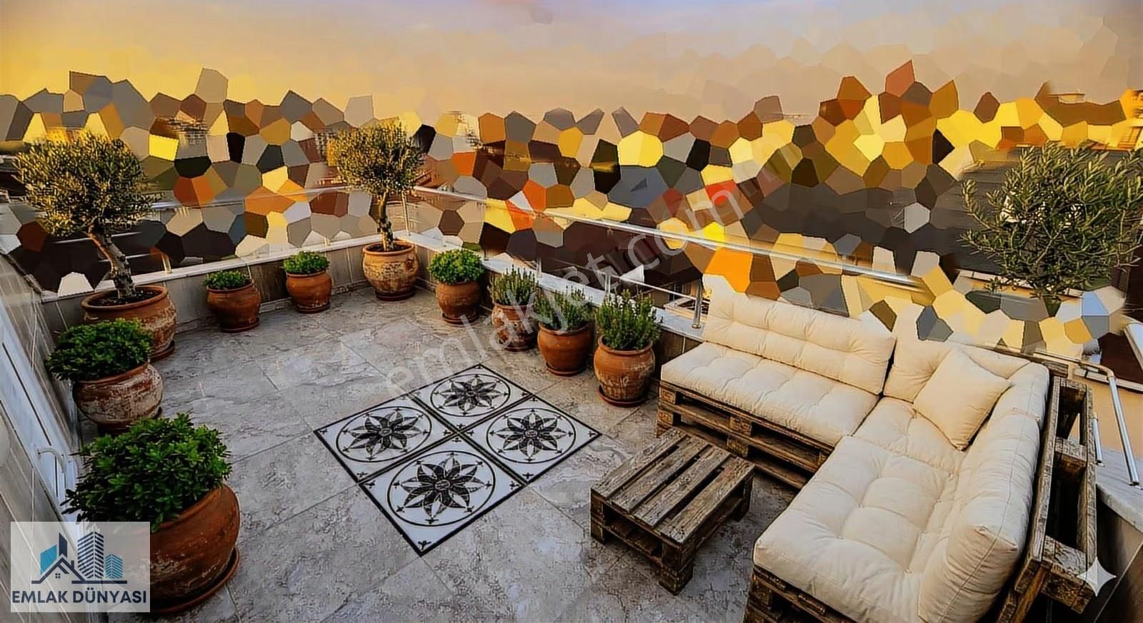 3+2 Teraslı Benzersiz Büyüklükte Üst Dublex !!!!