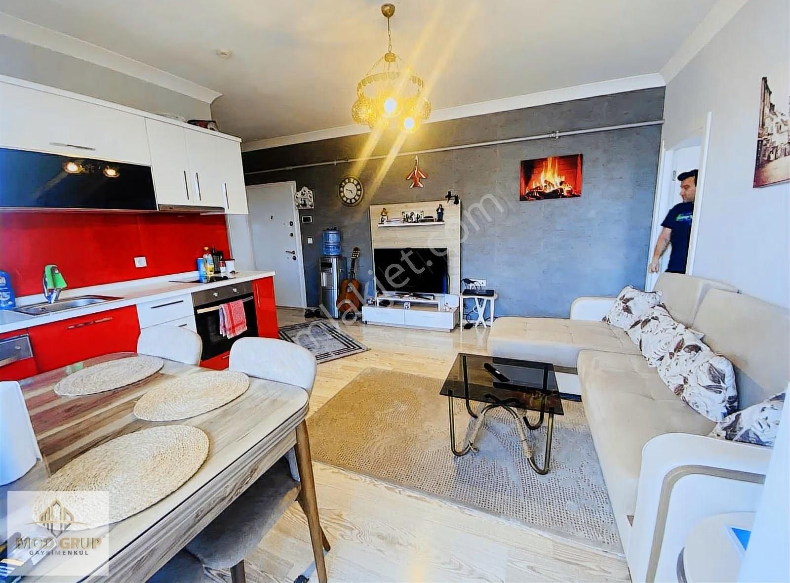 Mod Grup'dan Süper Lüx Klimalı Cam Balkonlu Fırsat 1+1 Daire - Görsel 4