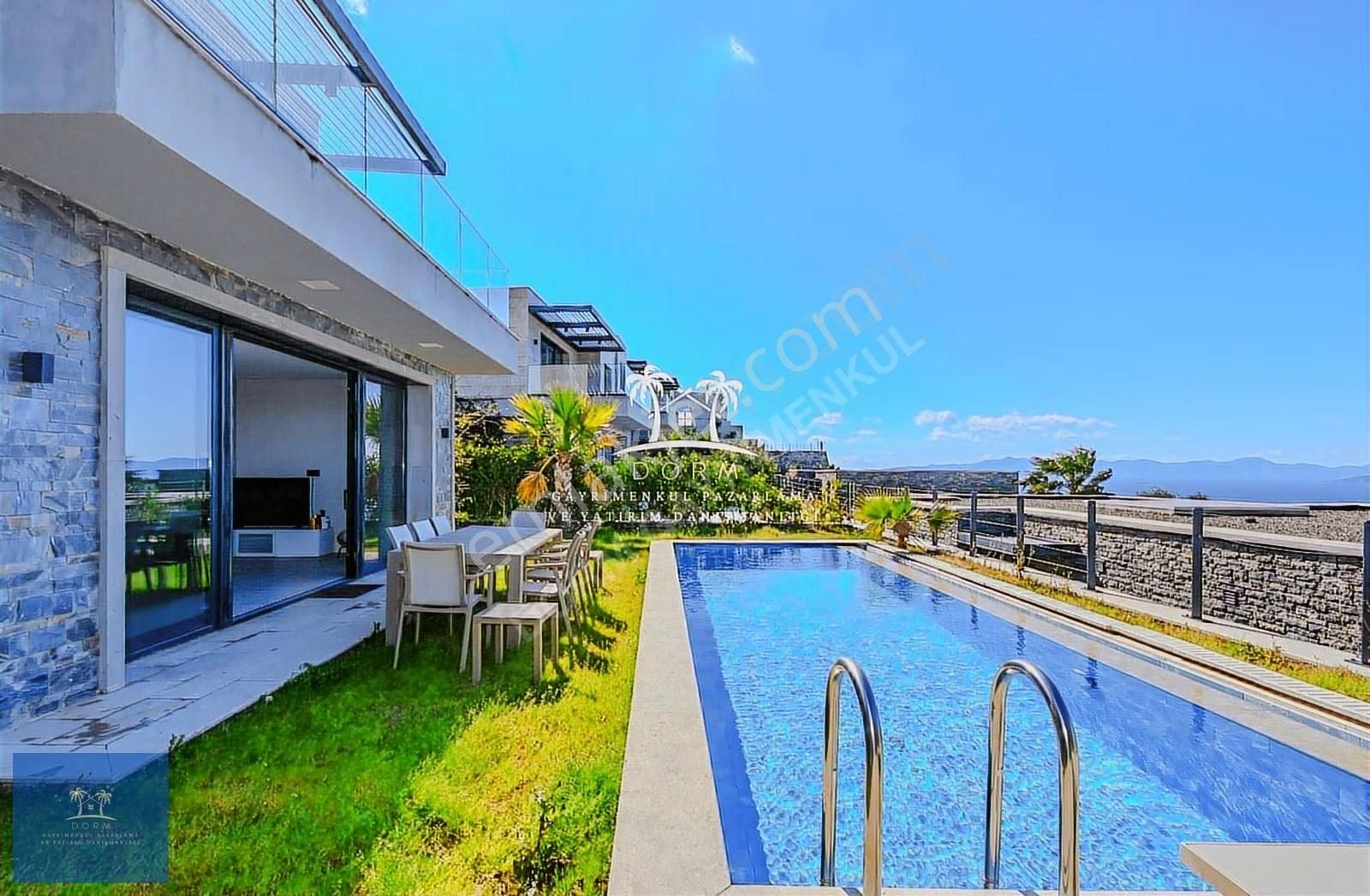 Gümüşlük Koyunbaba'da Deniz Manzaralı Satılık 4+1 Villa - Görsel 24