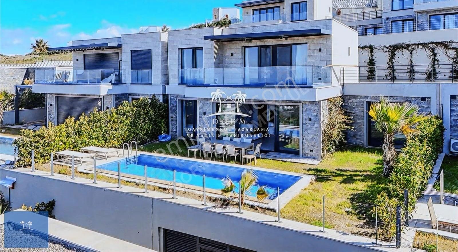 Gümüşlük Koyunbaba'da Deniz Manzaralı Satılık 4+1 Villa - Görsel 28