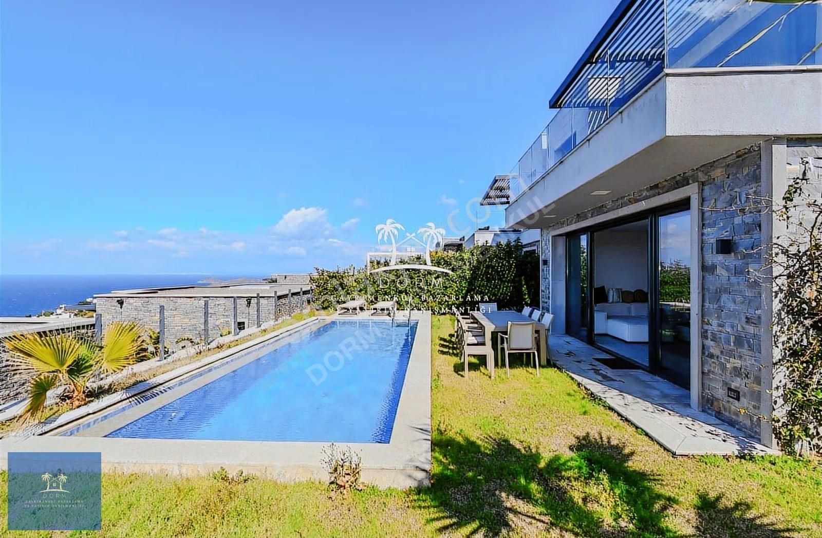 Gümüşlük Koyunbaba'da Deniz Manzaralı Satılık 4+1 Villa - Görsel 22