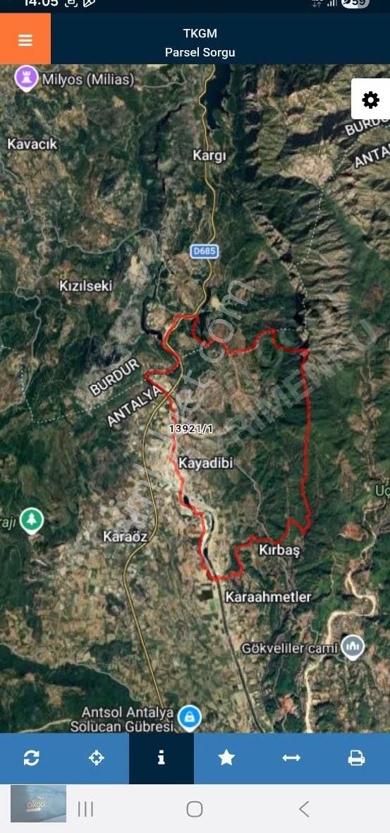 Antalya Aksu Kayadibi Mh 8.403m2 Müstakil Tapu Arsa - Görsel 2
