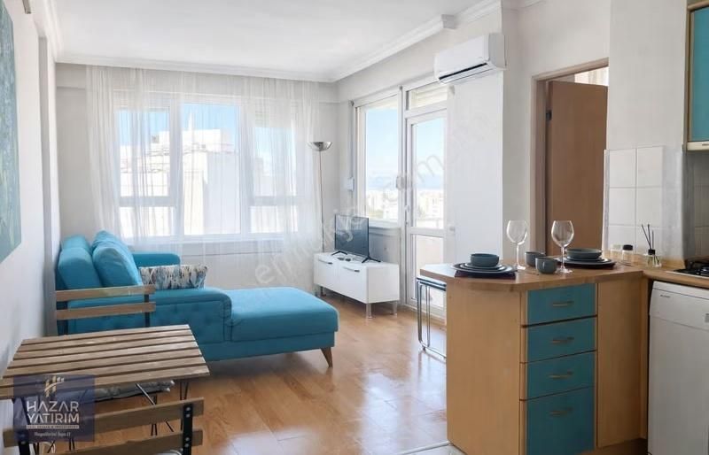 Şehir Merkezinde Denız Ve Şehir Manzaralı, Eşyalı 1+1 - Görsel 5