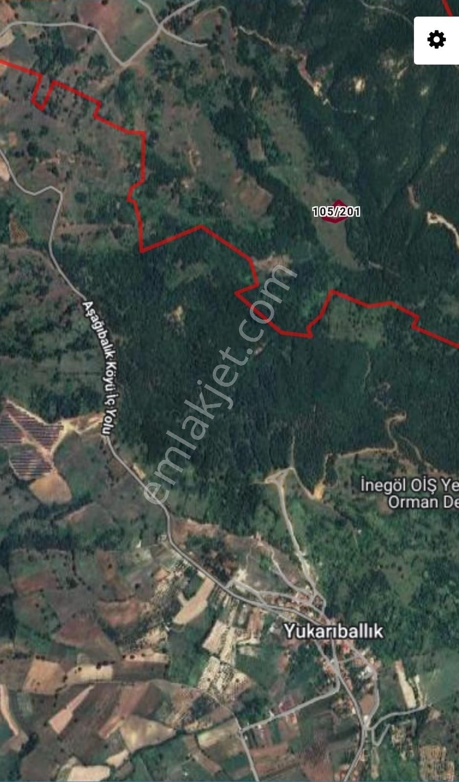 Tırpan'dan İnegöl Aşağıballık'ta 2.609m2 Resmi Yola Cephe Tarla - Görsel 4