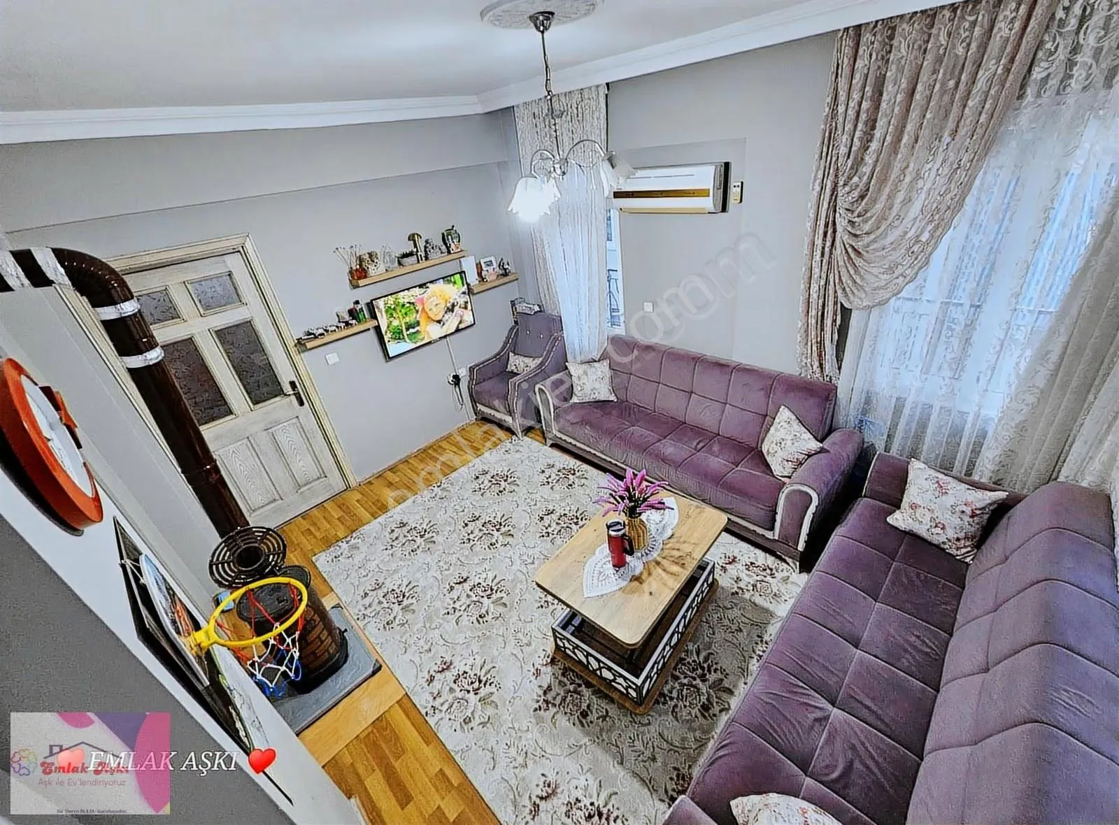 Emlak Aşkı Güvencesiyle Yol Cephelı Çift Banlkonlu