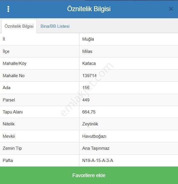 Milas Kafacada 665 M2 Müstakil Zeytinlik - Görsel 2