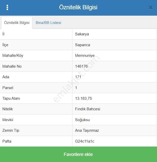 Sapanca Memnuniye Doğa İçinde Müstakil Yola Cephe Fındık Bahçesi - Görsel 4