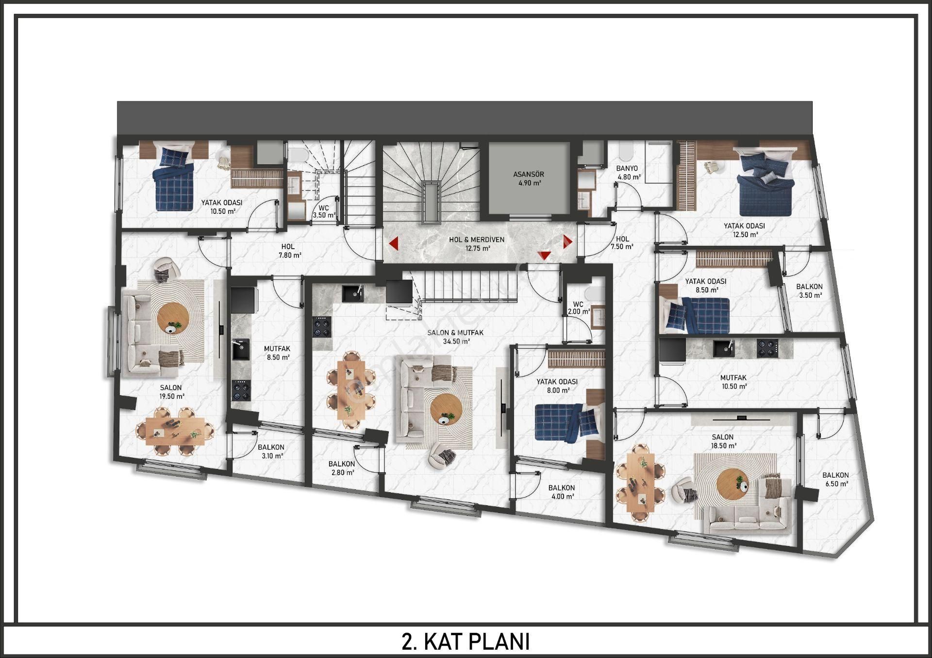 C21 Loca'dan Yıldız'da 2+1 Dubleks Sıfır Satılık Daire - Görsel 21