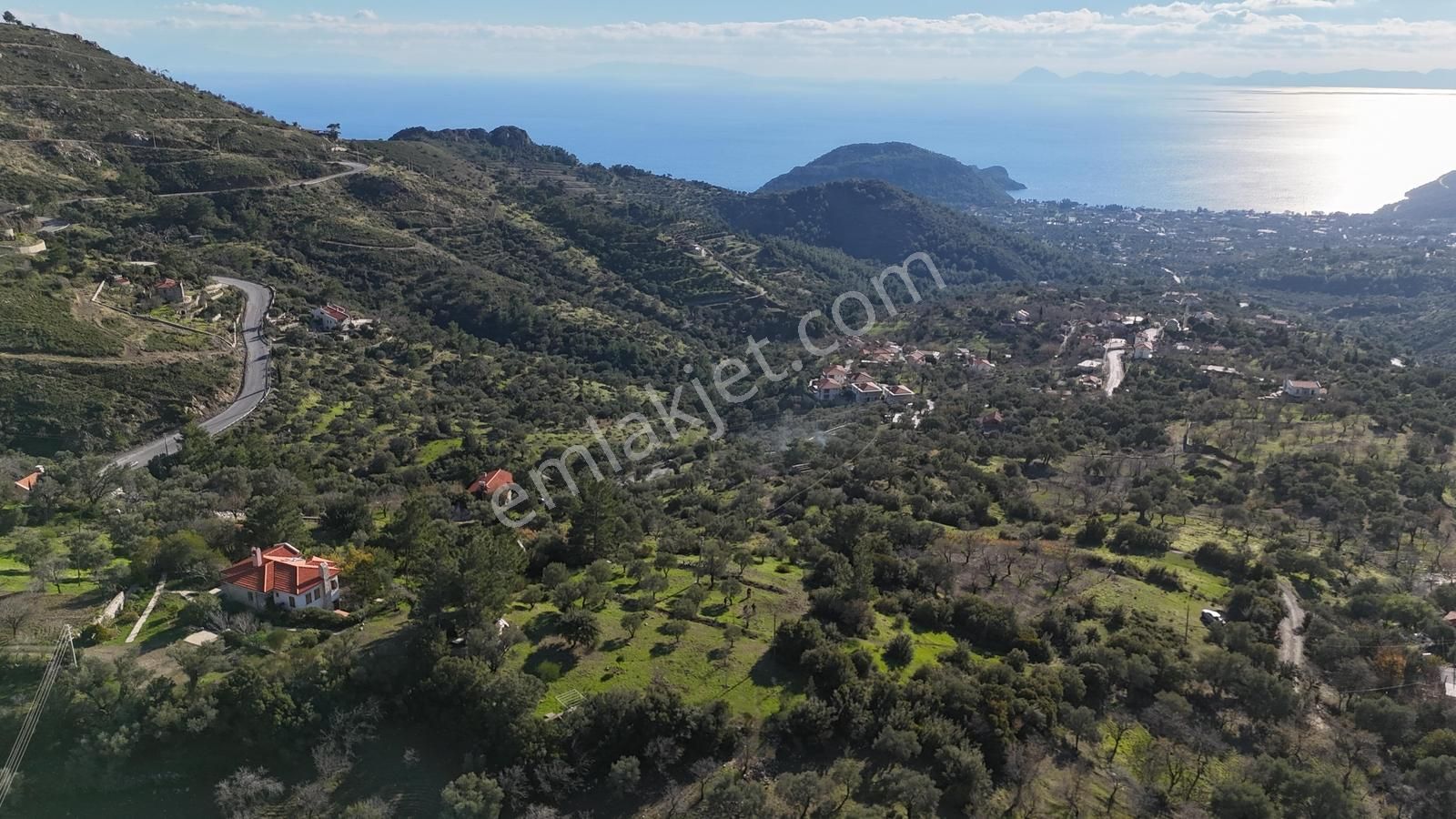 Datça Mesudiye'de Full Deniz Manzaralı Fırsat 2313 M2 Tarla - Görsel 14