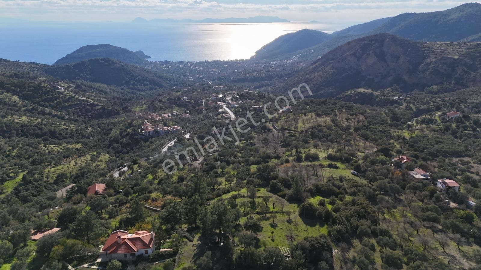 Datça Mesudiye'de Full Deniz Manzaralı Fırsat 2313 M2 Tarla - Görsel 12
