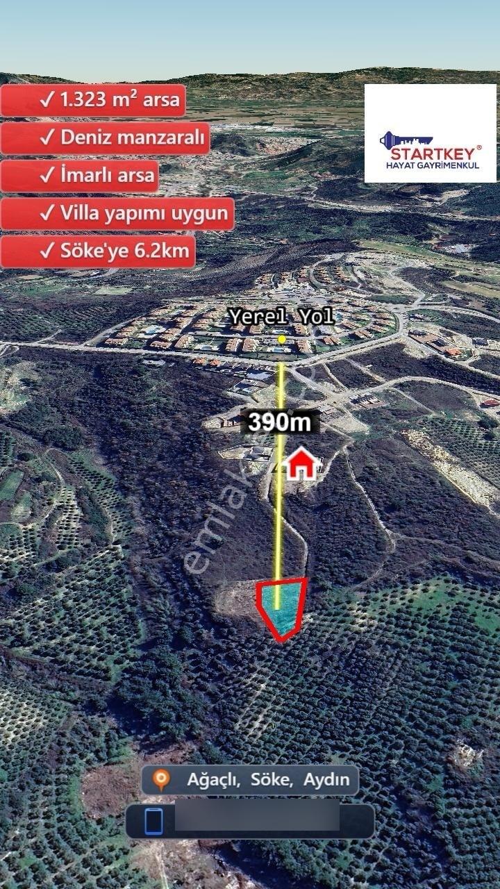 Sökede Deniz Manzaralı Satılık İmarlı Arsa - Görsel 6