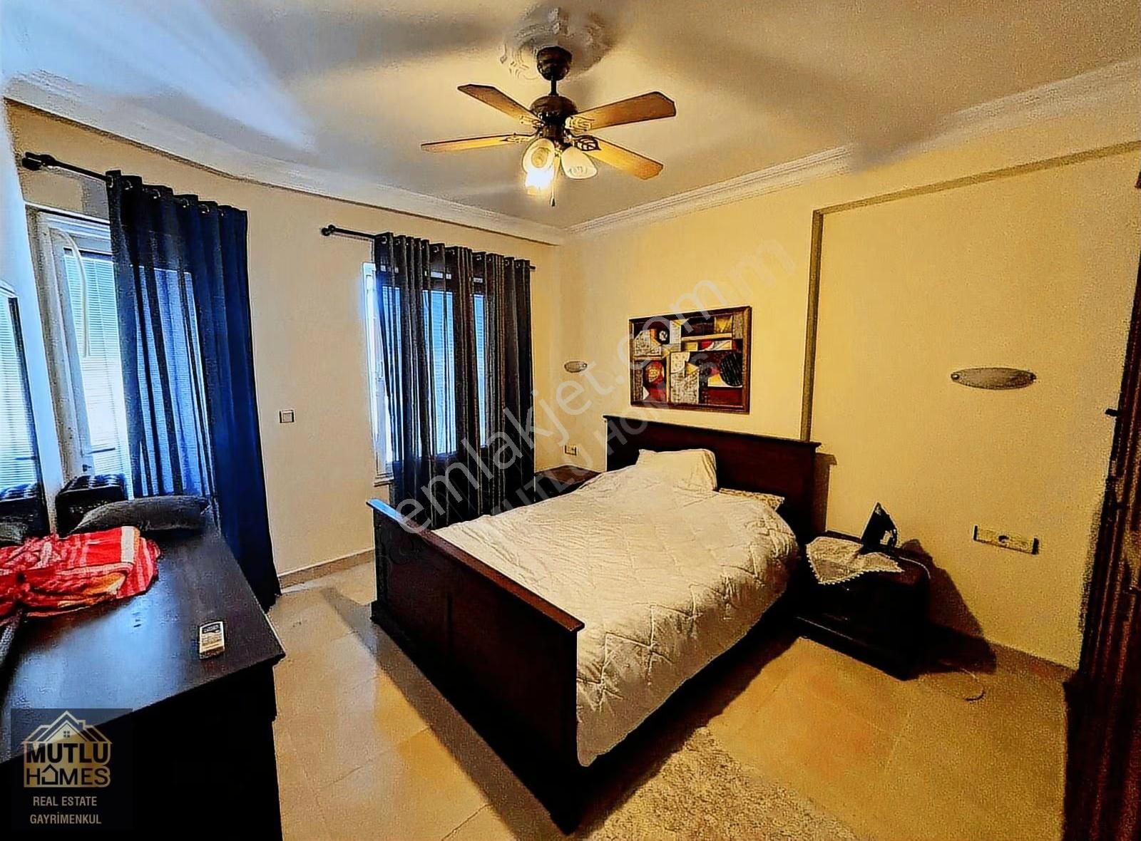 Alanya Kızlarpınarı Topraksaray Sitesi Eşyalı Satılık 3+2 Dublex - Görsel 12