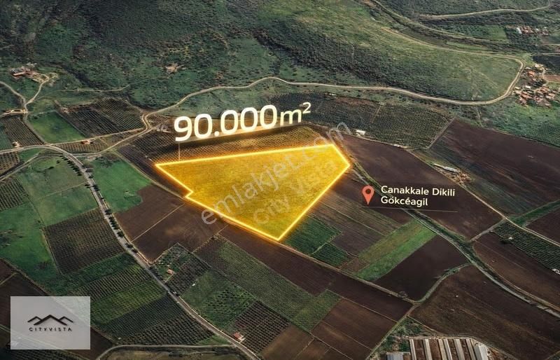İzmir Dikili Gökçeağıl Deniz Manzaralı 90 Dönüm Satılık Arazi - Görsel 3