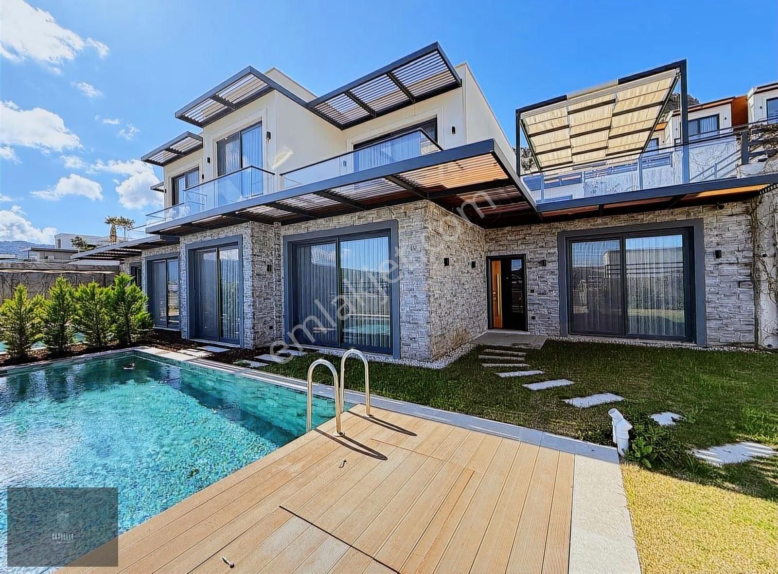 Gündoğan'da Deniz Manzaralı, Özel Havuzlu 4+1 Villa - Görsel 21