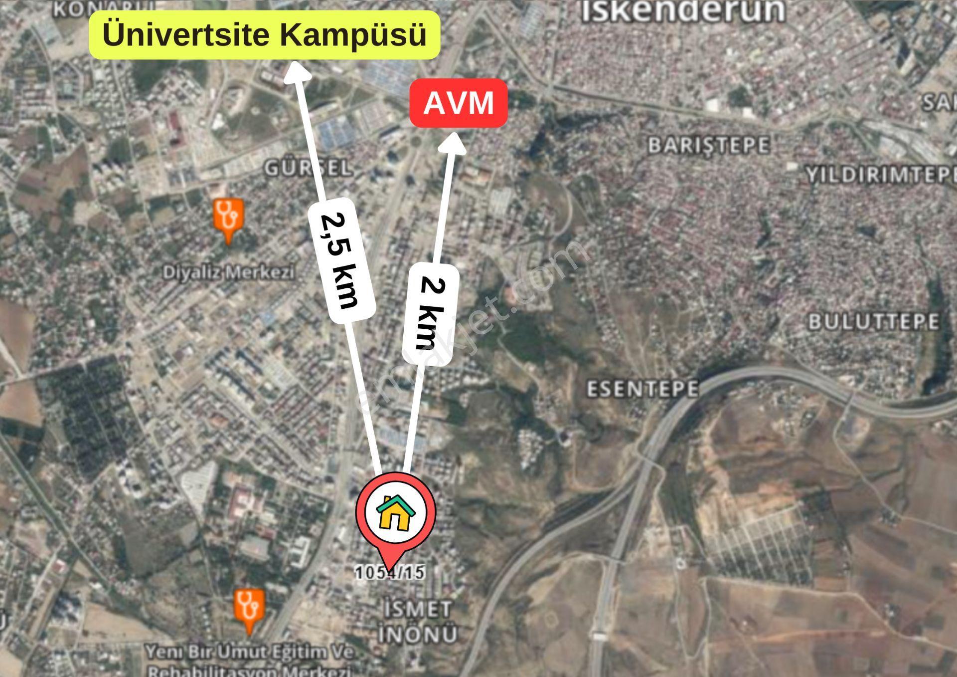 İskenderun Palmiye Hst. Sokağında Kiralık Eşyalı 1+1 Asansörlü - Görsel 19