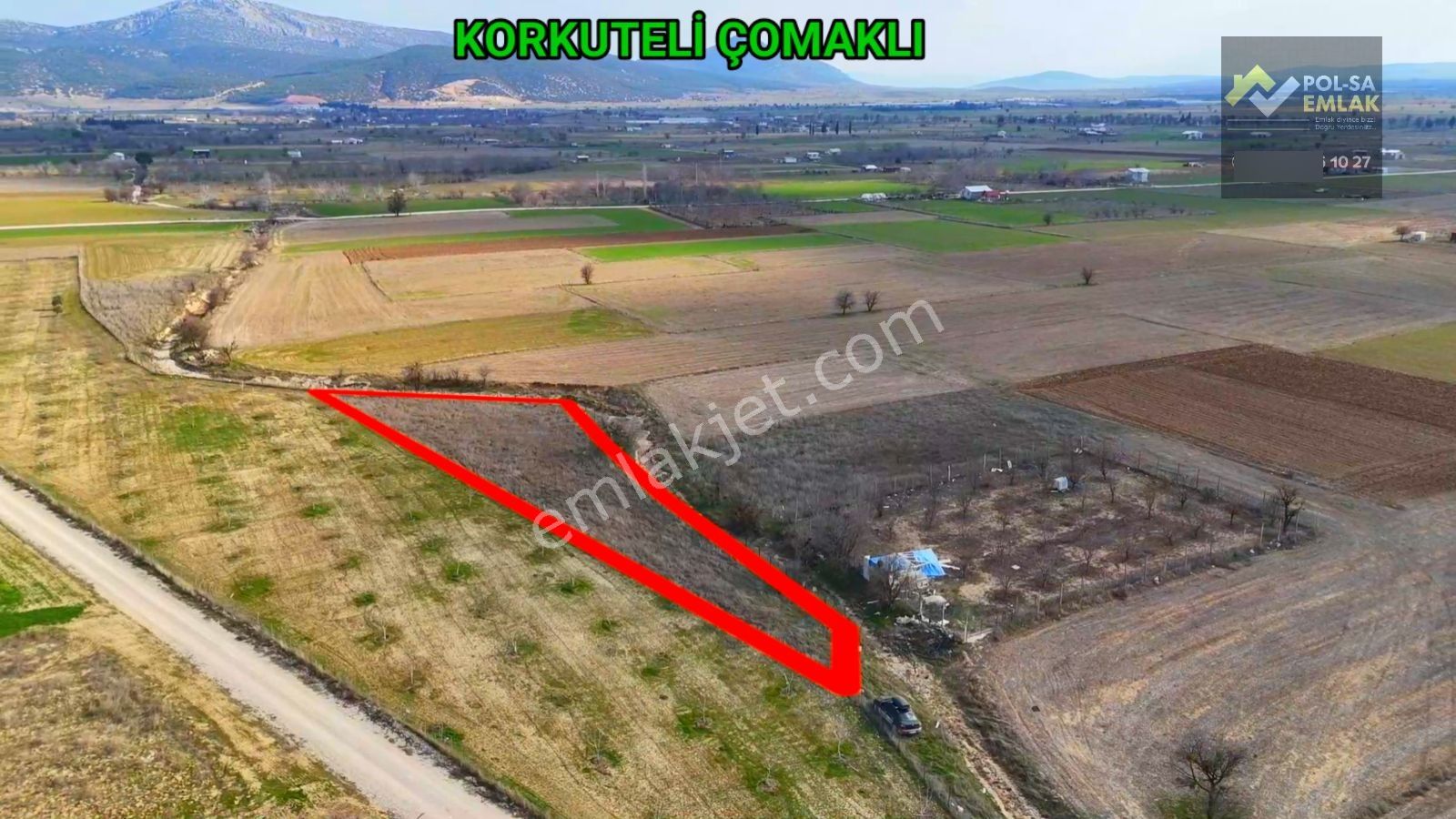 Korkuteli Çomaklı Da Satılık 1.139m2 Tarla Arazi Yolu Var - Görsel 2