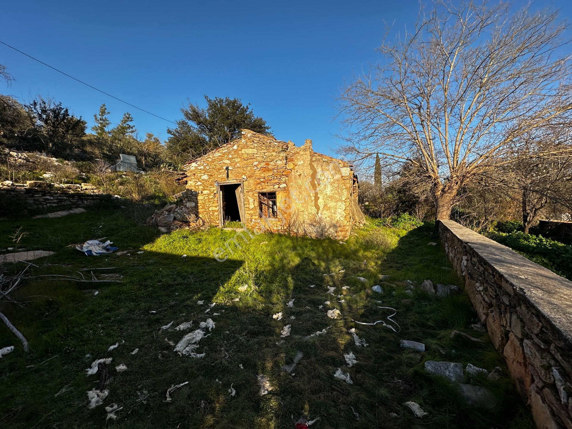 Bodrum Kumköyde Restorasyonada Uygun 2 Adet Taş Evli İmarlı Arsa - Görsel 4