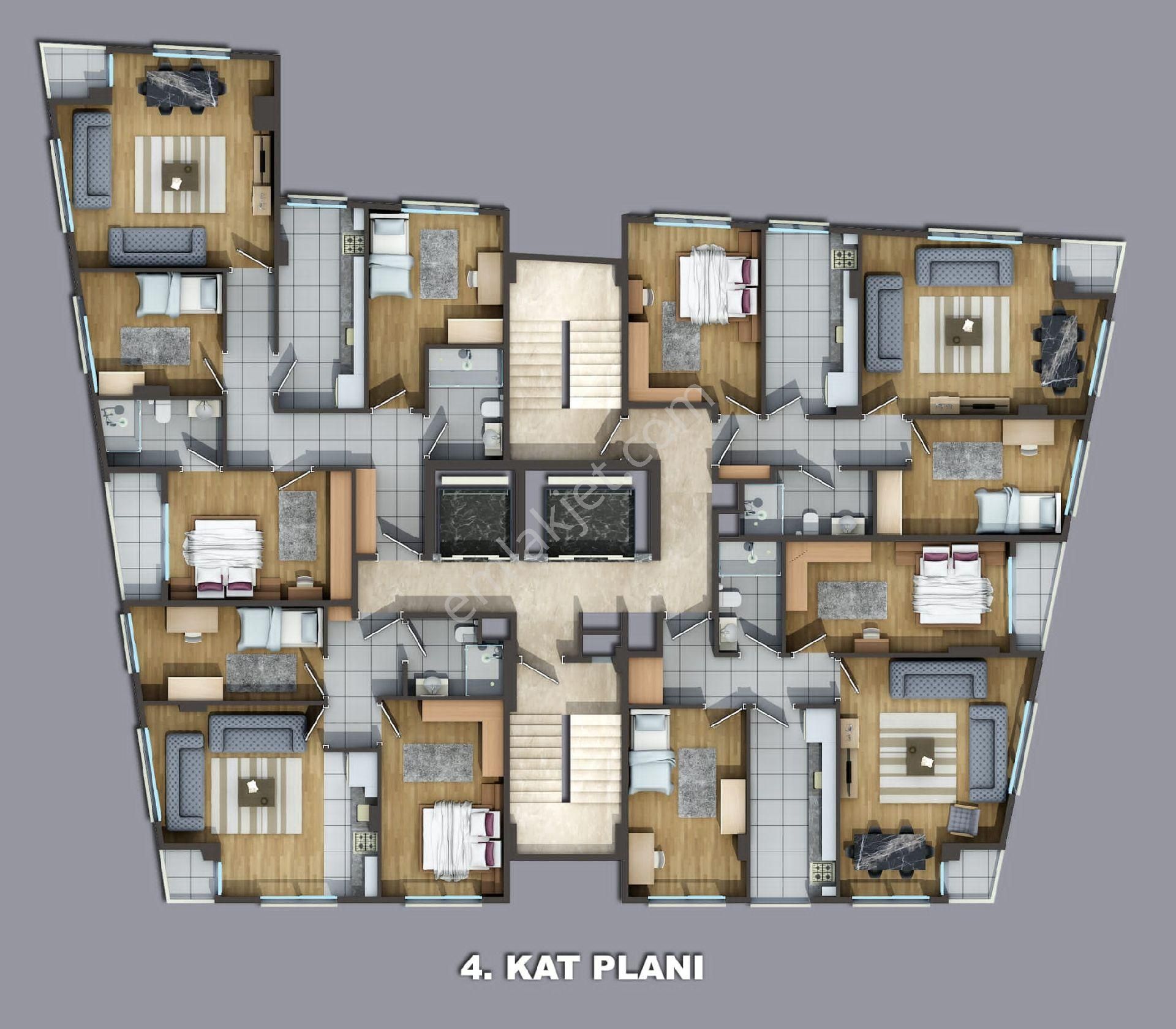 İstrend Residence Başlayan Fiyatlarla 2+1 3+1 4+1 Ultra Lüks Ebeveyn Banyolu Otoparklı Daireler - Görsel 10