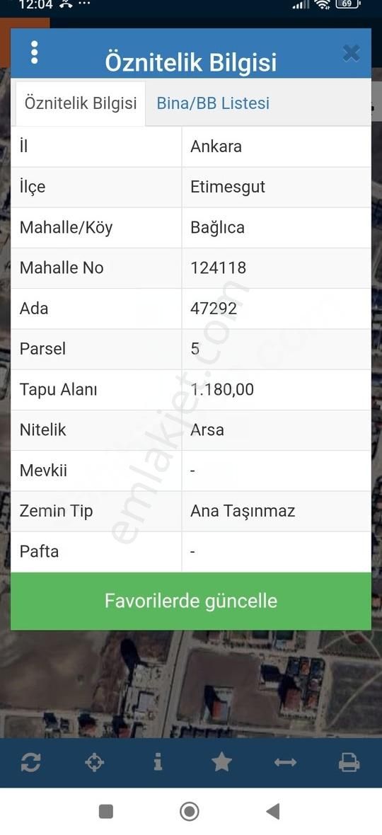 Villa Arsası 1180 M2 Lik Parselin 590 M2 Si Satılık