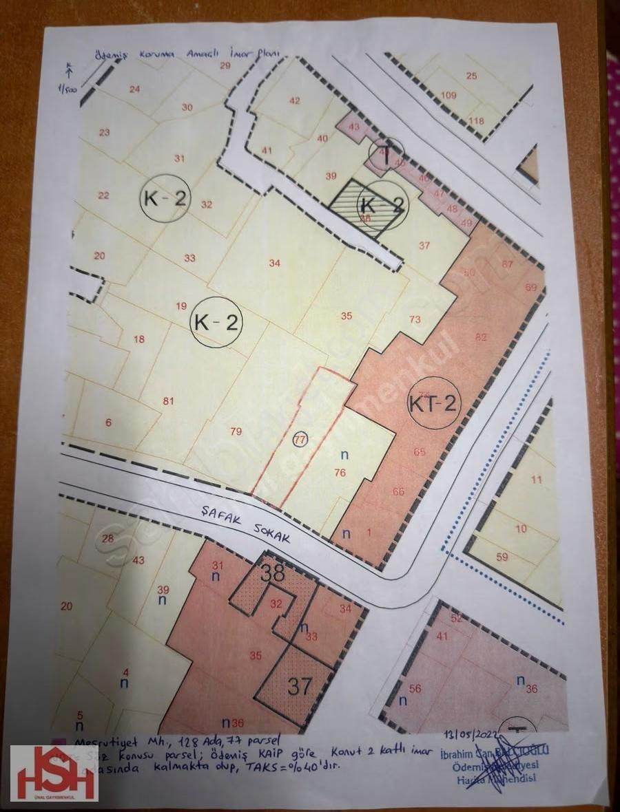Meşrutiyet Mah. 2 Kat İmarlı 195,50 M2 Satılık Arsa