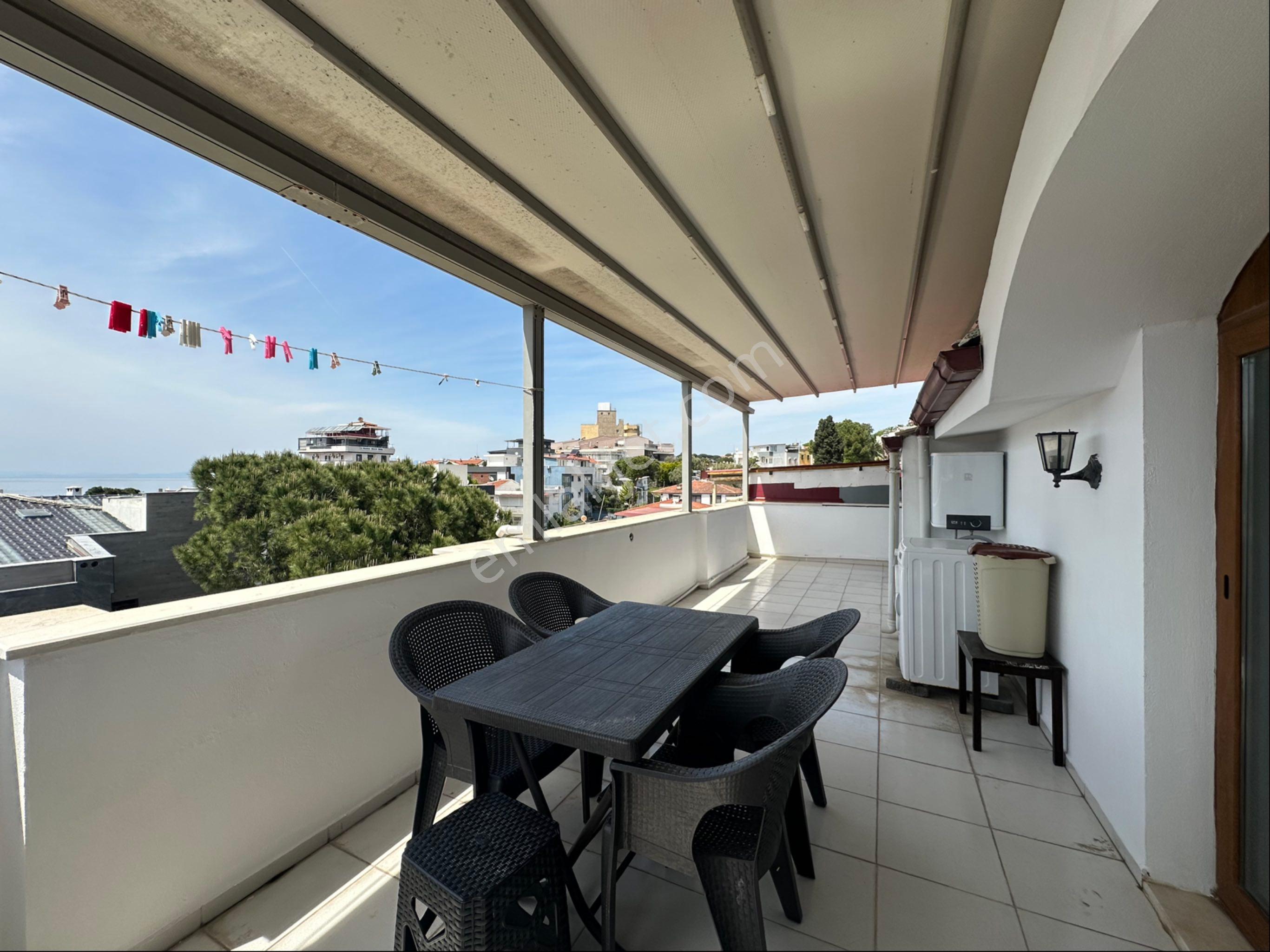 Kuşadası Kadınlar Denizi Stüdyo Daire Teraslı Deniz Manzaralı - Görsel 8